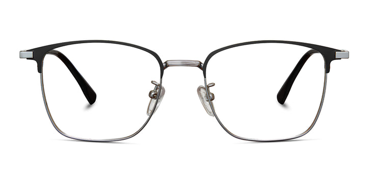 apexa-onyx silver-square-eyeglasses-2
