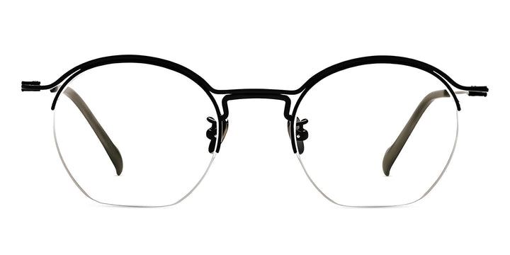 Exellia-black-round-eyeglasses-1