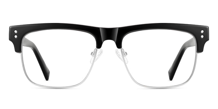 nexon-onyx-Silver-browline-eyeglasses-1