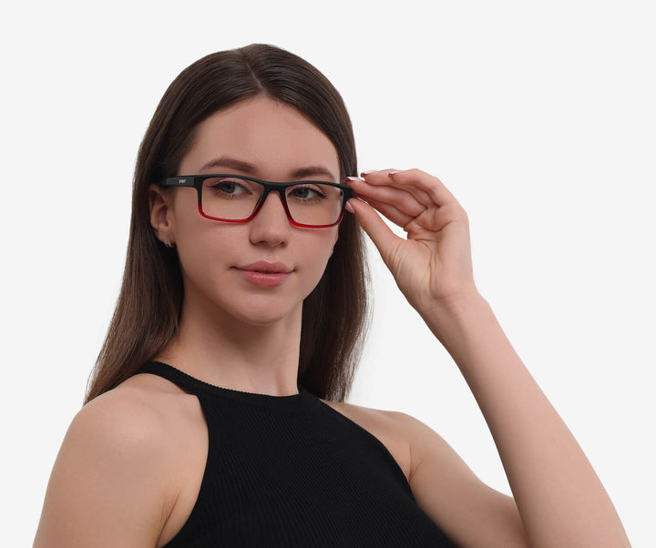 aurora-matte gradiant red-rectangle-eyeglasses-female-2