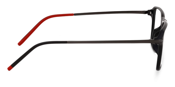 Clarix-black-red-rectangle-eyeglasses-3