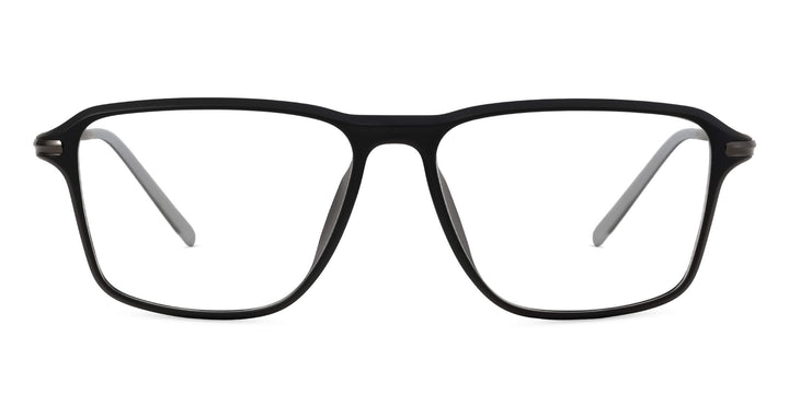 Clarix-matte-black-rectangle-eyeglasses-1