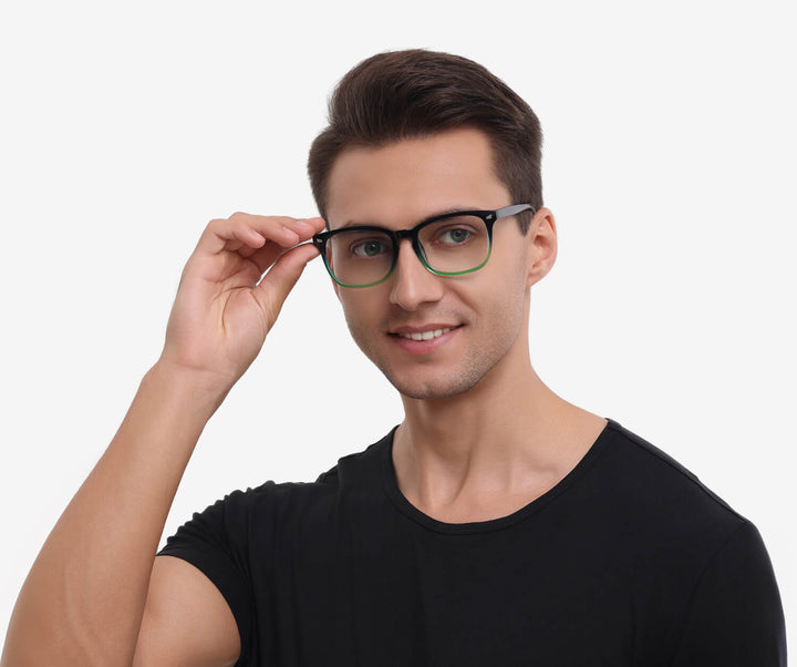 edgeworth-gradient green-rectangle-eyeglasses-male-1