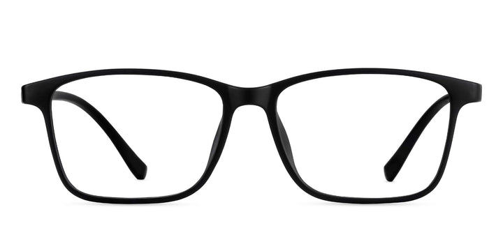 Elite-matte-black-rectangle-eyeglases-1