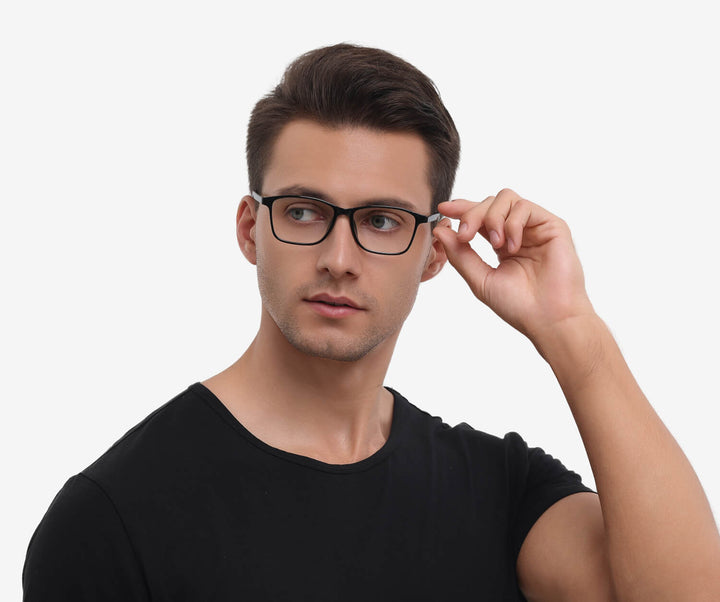 elite-shiny black-rectangle-eyeglasses-male-2