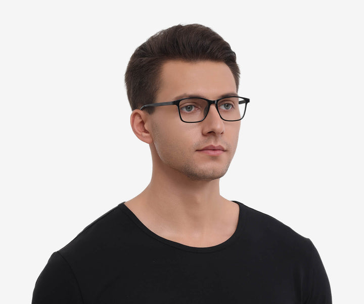 elite-shiny black-rectangle-eyeglasses-male-1