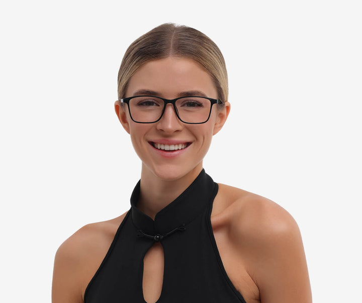 elite-translucent black-rectangle-eyeglasses-female-1