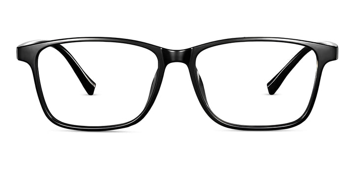 elite-shiny black-rectangle-eyeglasses-1