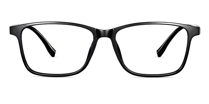 elite-translucent black-rectangle-eyeglasses-1