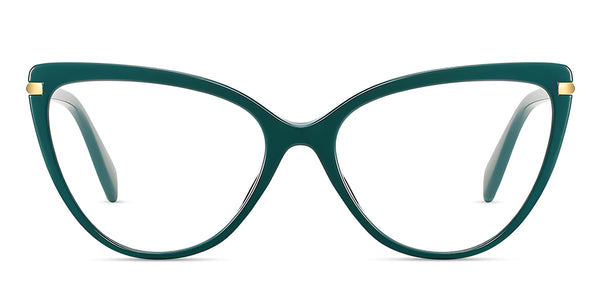 anissa-dark green-cat eye-eyeglasses-1