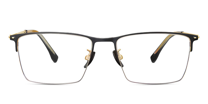 Metrix-onyx-golden-rectangle-eyeglasses-1