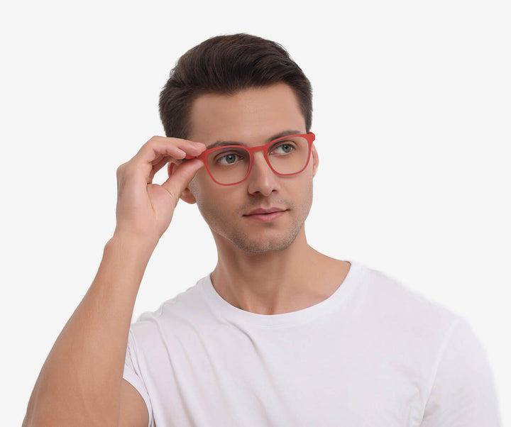 tesla-burgundy red-square-eyeglasses-male-1