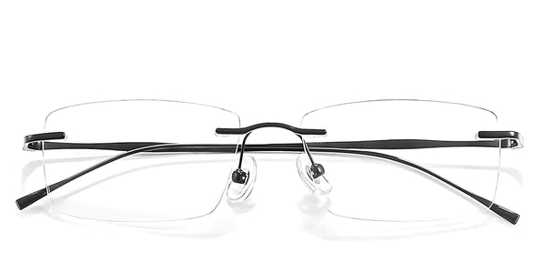 Titanova-black-rectangle-eyeglasses-1