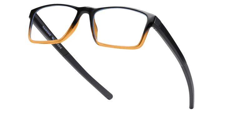 aurora-shiny gradient orange-rectangle-eyeglasses-4